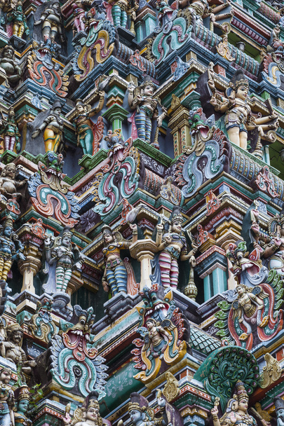 Detalle del Templo Meenakshi en Madurai, India
 - Foto, imagen