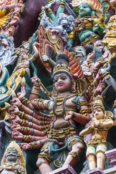 Detail des Meenakshi-Tempels in madurai, Indien - Foto, Bild