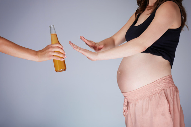 I don't drink in pregnancy - Foto, afbeelding