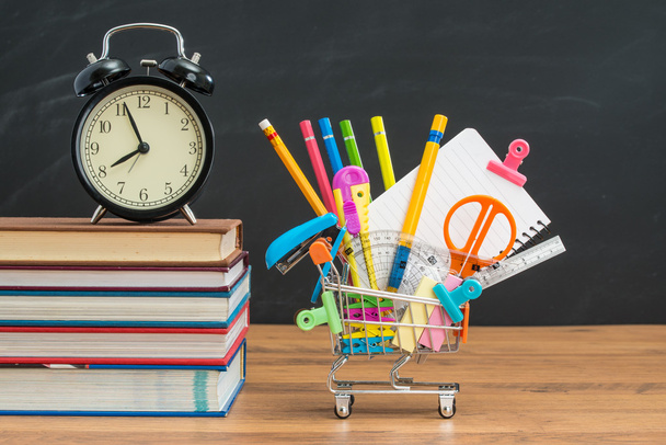 time to shopping education supplies for back to school  - 写真・画像
