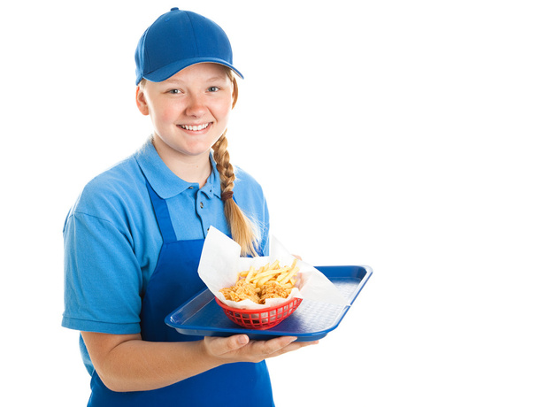 Fast Food Worker - Teenager - Foto, Imagem