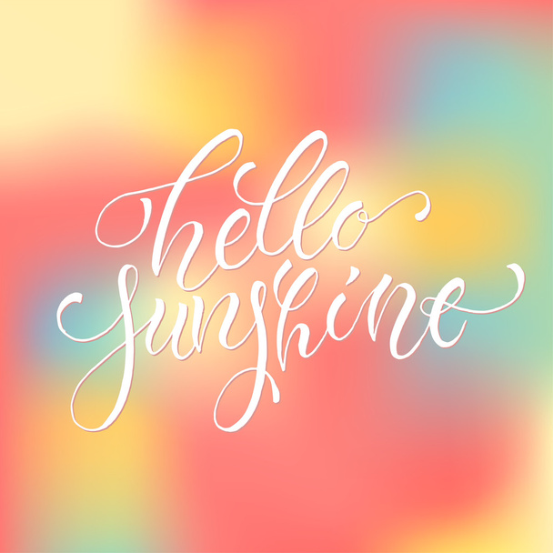 Hello sunshine card template - Вектор,изображение