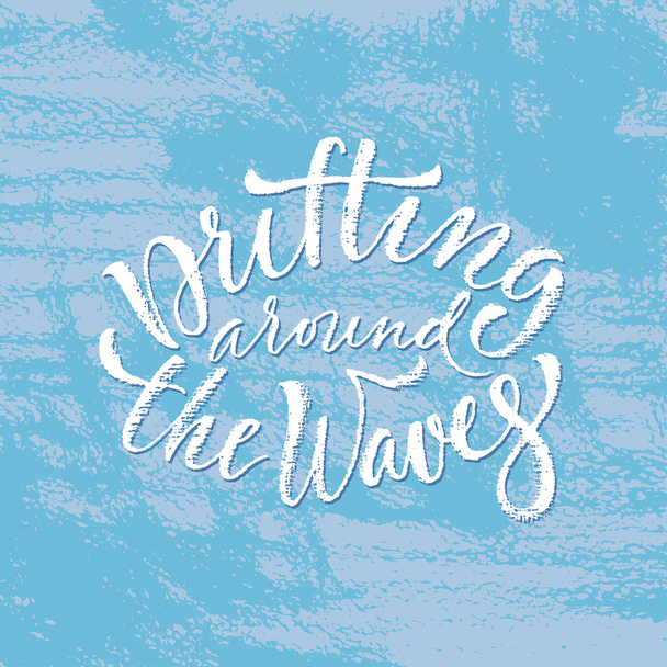 Drifting around the waves - Vector, Image