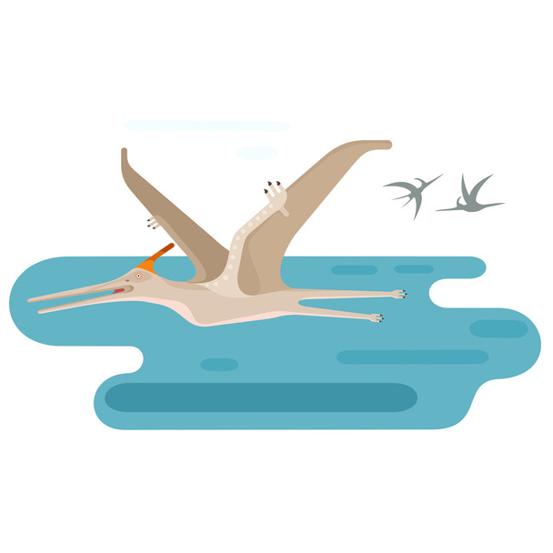 Великих літаючих Pteranodon
 - Вектор, зображення