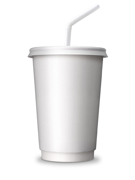 copo de papel branco para café, refrigerante, refrigerante, limonada, suco
 - Foto, Imagem