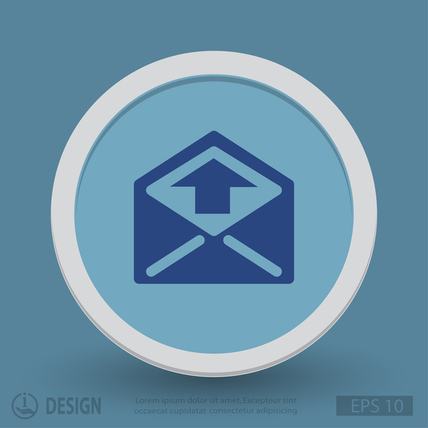Pictograph of mail for design.  - Вектор,изображение