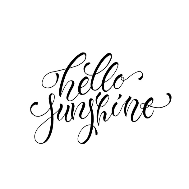 Hello sunshine card template - Διάνυσμα, εικόνα