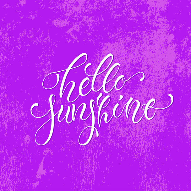 Hello sunshine card template - Vector, imagen