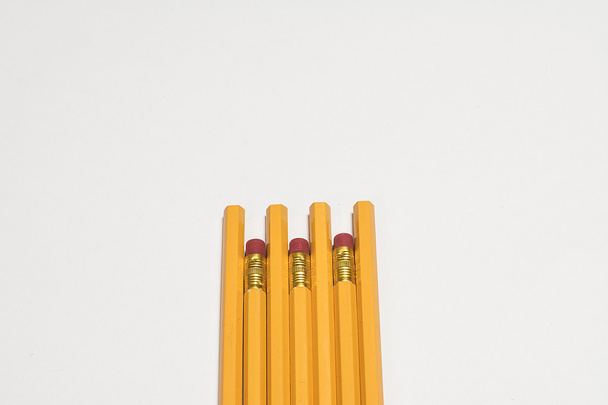 pencils on a white background - Zdjęcie, obraz