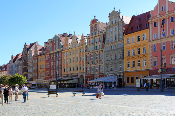 WROCLAW, POLAND - 12.09.2016: Old Town, Market Square, Poland, Europe. - Fotografie, Obrázek