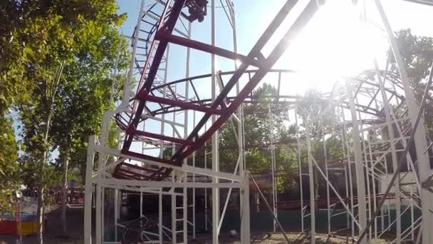 A rajongók extrém szórakozás a Roller Coaster  - Felvétel, videó