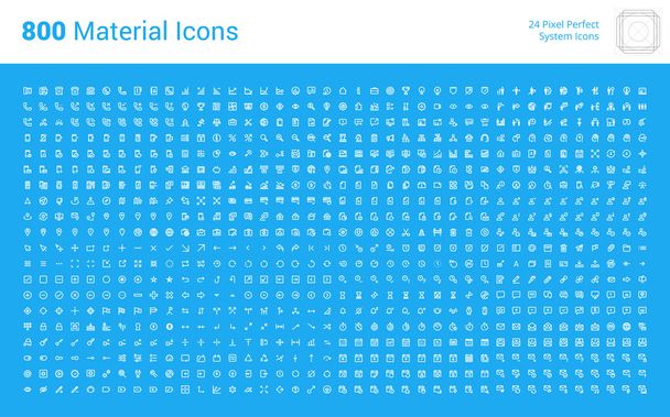 HUGE bundle of material design icons - Vector, Image
