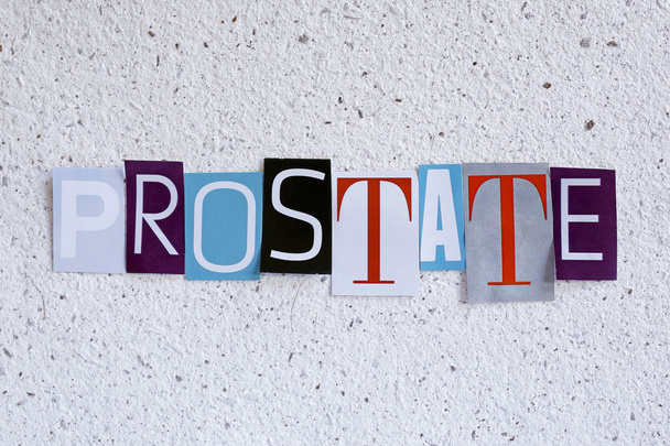 prostaty słowo na tekstury papieru czerpanego - Zdjęcie, obraz