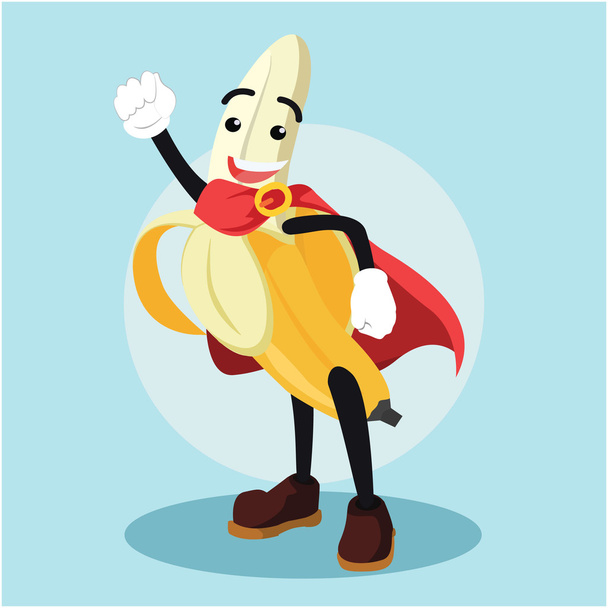 banana man the superhero - Διάνυσμα, εικόνα