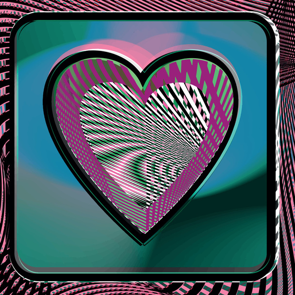 Abstract Heart illustration - Wektor, obraz