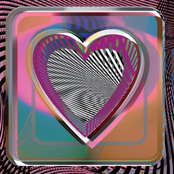 Abstract Heart illustration - Wektor, obraz