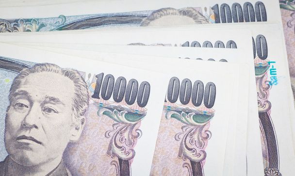 Pila de yen japonés moneda
  - Foto, imagen