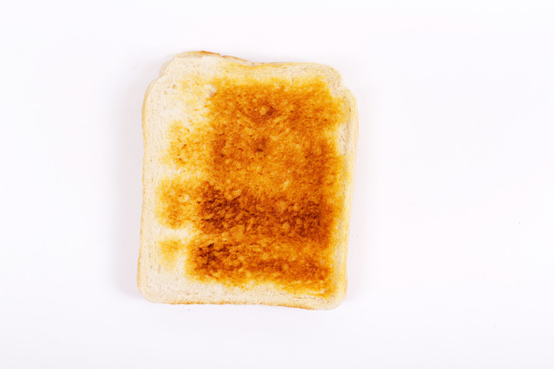 Slice of toast on a white background - Photo, image