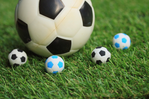 Balón de fútbol en el campo
 - Foto, imagen
