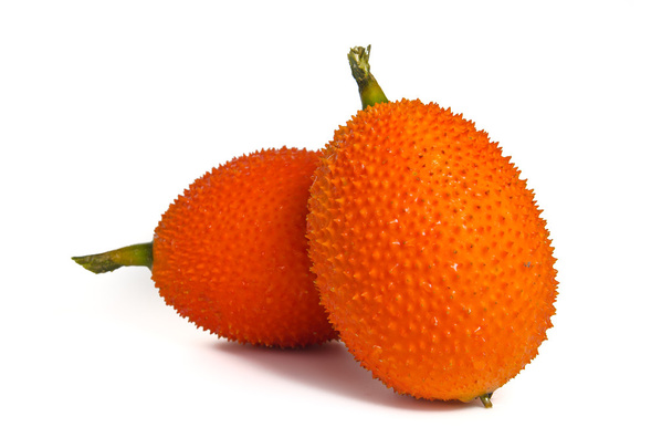 Απομονώσετε GAC φρούτων, χαρακτηριστικό του πορτοκαλί χρώματος φυτικά τρόφιμα στην Ασία - Φωτογραφία, εικόνα