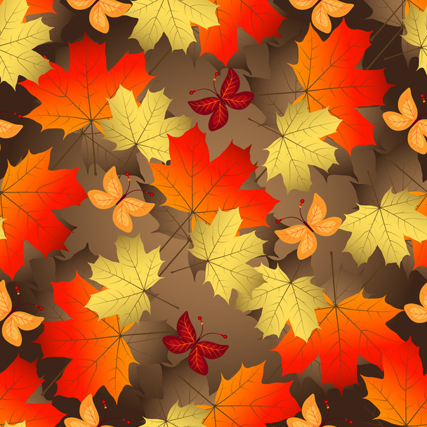 Brown dégradé automne motif sans couture
 - Vecteur, image