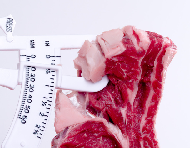 Kövér féknyergek a Steak-függőleges - Fotó, kép