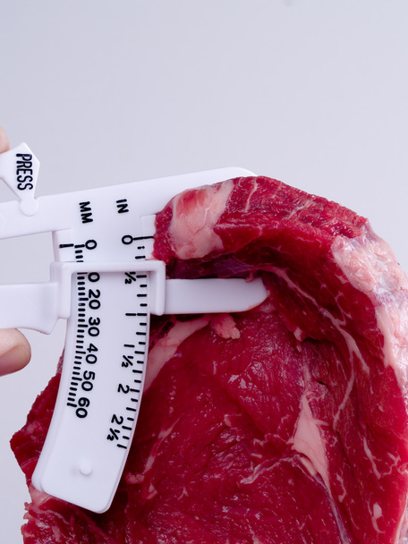 Kövér féknyergek a Steak-függőleges - Fotó, kép