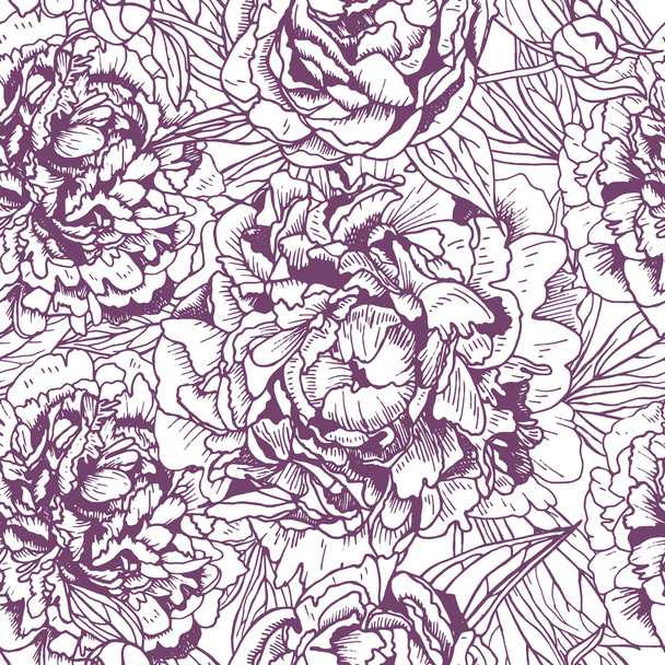 floral seamless pattern  - Vector, afbeelding