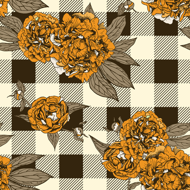floral seamless pattern  - Vector, Image