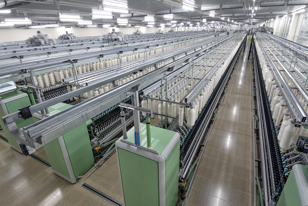 Machine de filature de coton usine
 - Photo, image
