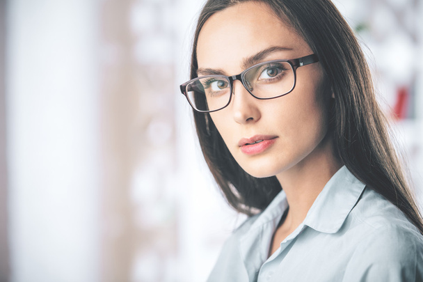 Gorgeous female in glasses - Valokuva, kuva