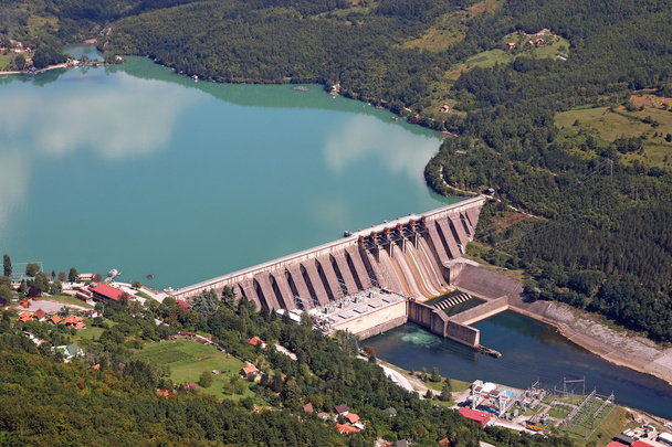 a Drina folyó vízi erőművek  - Fotó, kép