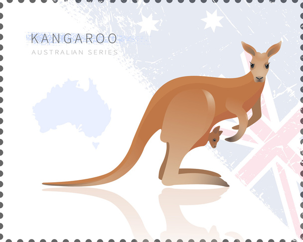 Vector illustration of Kangaroo - Vector, Image