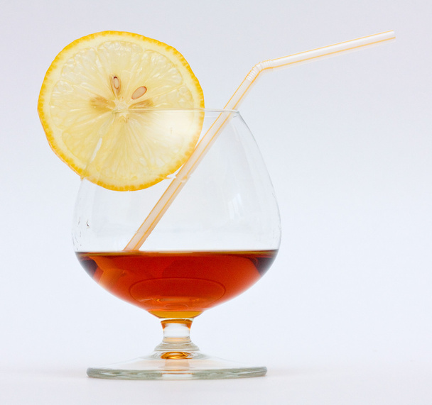 Glass of brandy - Fotoğraf, Görsel
