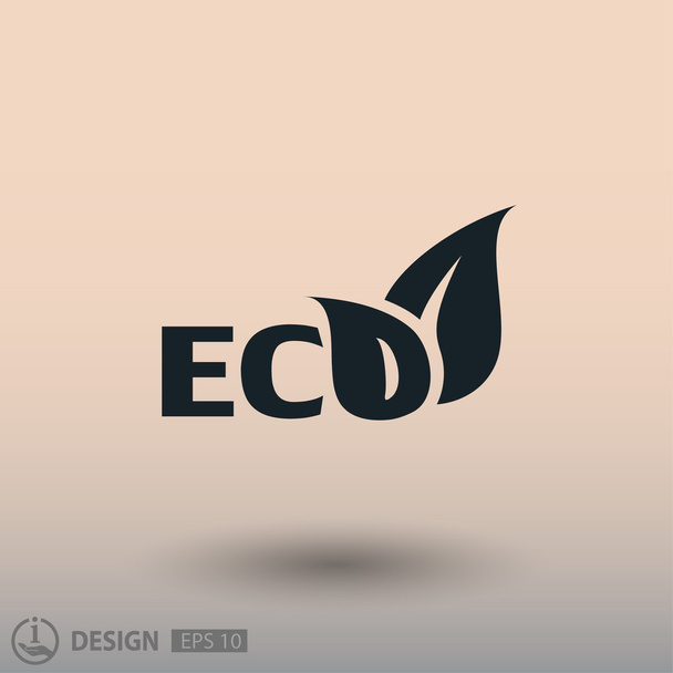 Pictograph of eco for desig - Vector, Image