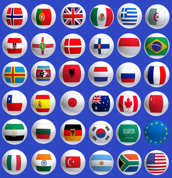 Image of flags of countries close up - Foto, Imagem