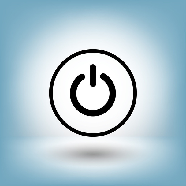 Pictograph of power icon - Vector, imagen