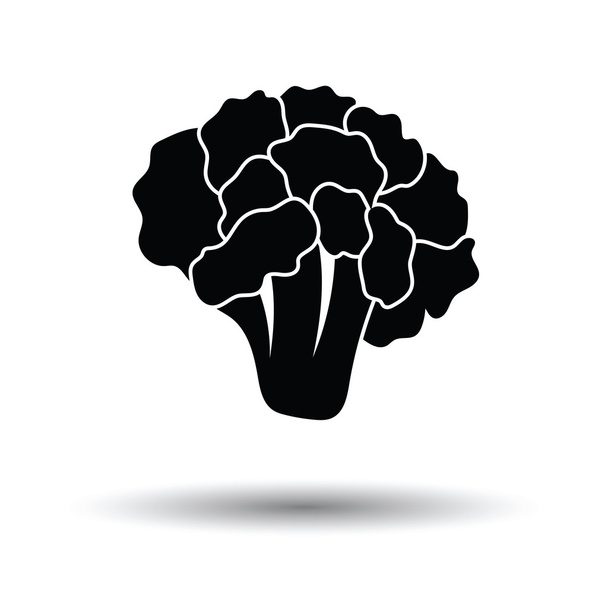 Піктограма цвітної капусти з дизайном тіні
 - Вектор, зображення
