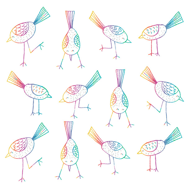 padrão de aves bonito
 - Foto, Imagem