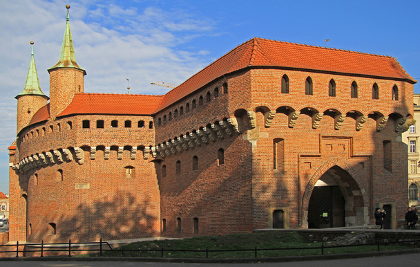 the historical building - Barbican in Krakow - Foto, imagen