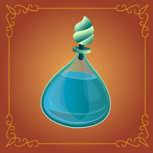Blue magic bottle - Vektor, obrázek