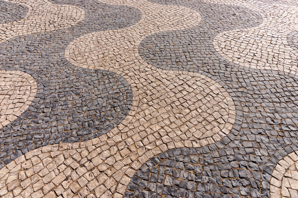 typický portugalský dlážděném chodníku - Fotografie, Obrázek