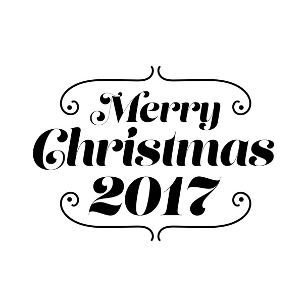 メリー クリスマス 2017年カード - ベクター画像
