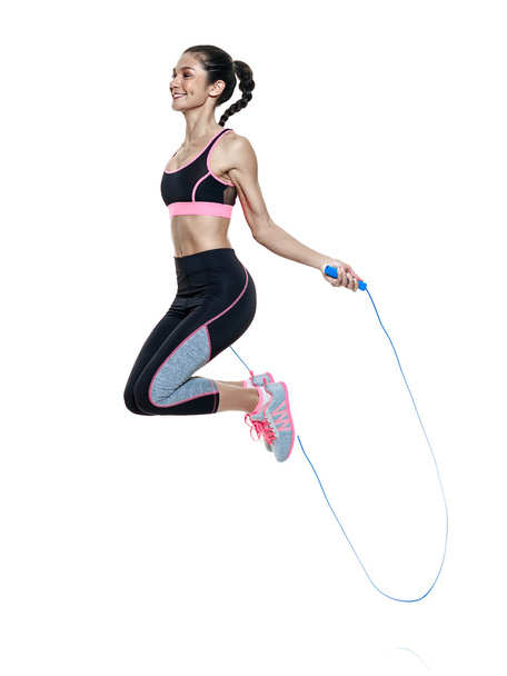 woman fitness exercises isolated - Photo, Image