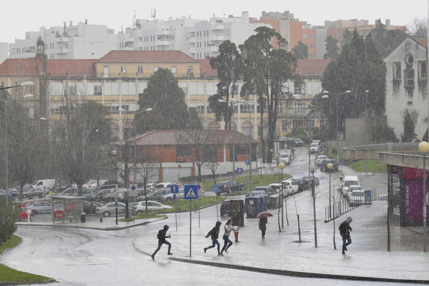 Grandes pluies à Coimbra Portugal
 - Photo, image