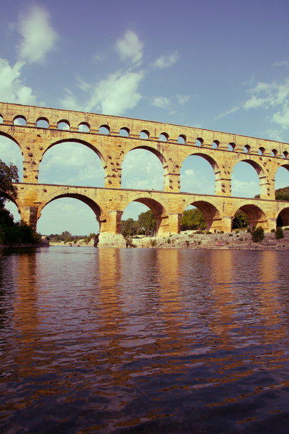 Pont du Gard közelében Nimes, Franciaország - Fotó, kép