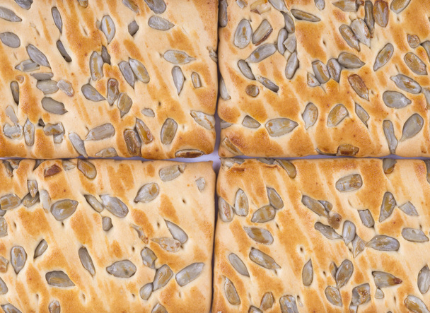 texture of the cookies with seeds - Foto, Imagen