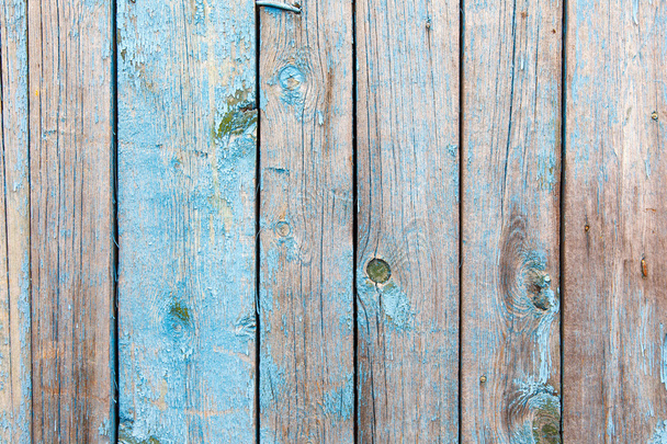 Old vintage Wooden texture of blue color - Fotografie, Obrázek