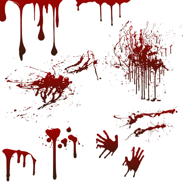 Collezione di sangue Halloween
 - Vettoriali, immagini
