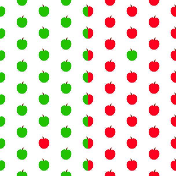 リンゴの背景のシームレス パターン - ベクター画像